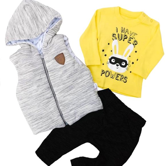 NEW with Tags Baby Clothing 3-Piece Cotton Set for Newborn Baby Girls and Boys - Picture 1 of 4